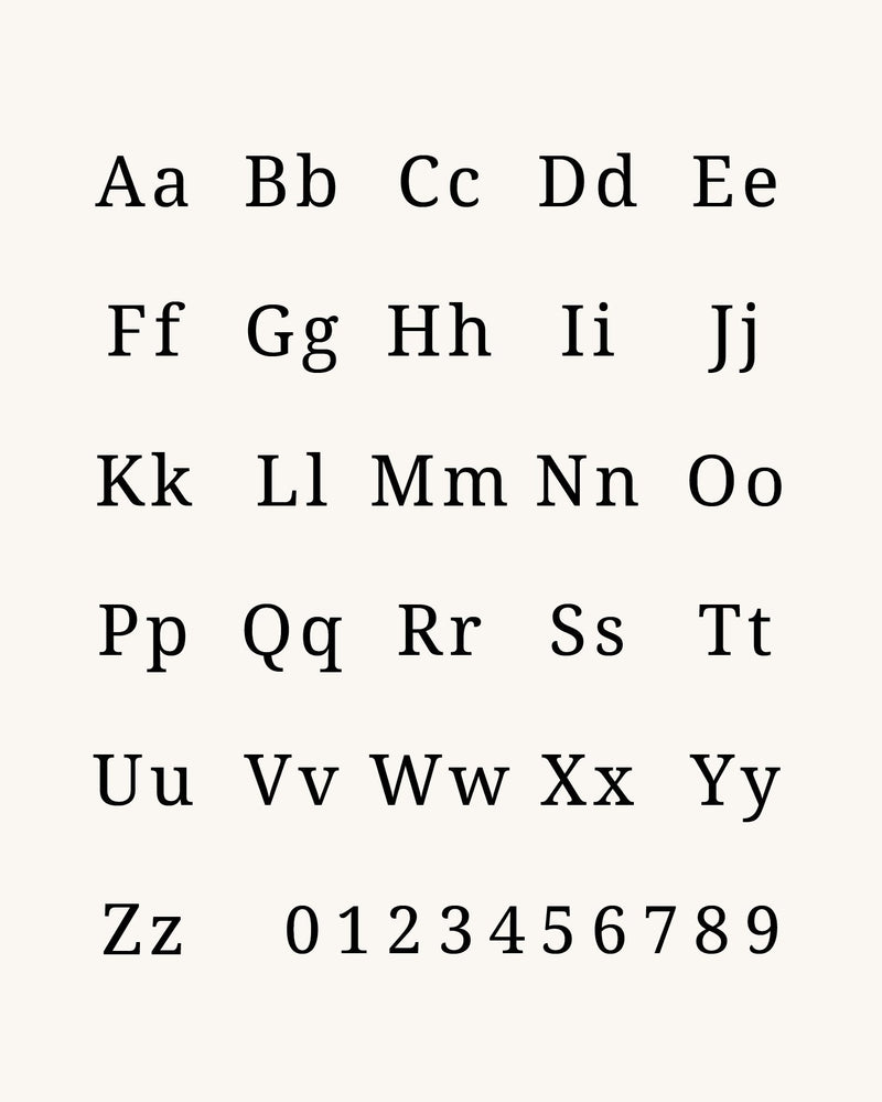 1 Initial Squared Signet (Serif) - Sparklane