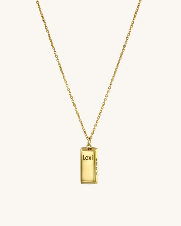 Gold Bar Necklace - Sparklane